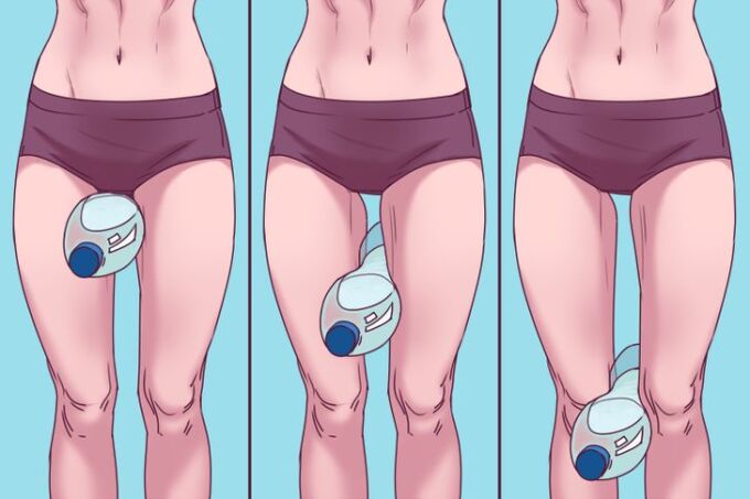 Bài tập 15 phút với chai nước: Giảm mỡ đùi, bắp đùi thon gọn nhanh chóng ảnh 3