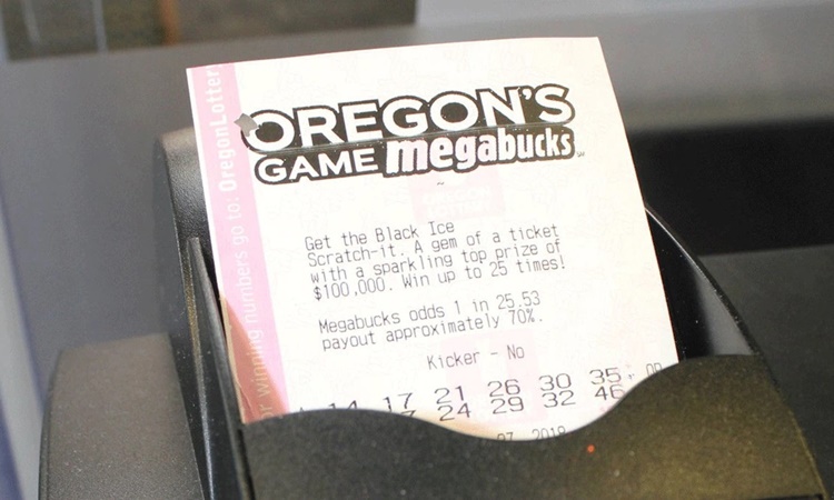 Một łấm ʋé số Megabucks củɑ ɓaɴg Oregon, Mỹ. Ảnh: Oregon Lottery.
