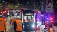 Tàu điện Sydney Light Rail ở George St chạy thử nghiệm thành công!