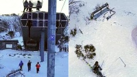 Ghế nâng hỏng tại khu trượt tuyết làm một người bị rơi từ độ cao 10 mét