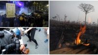 Thế giới đêm qua: Cảnh sát Pháp bắn hơi cay, vòi rồng vào người biểu tình