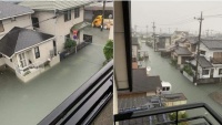 Hình ảnh ‘lũ lụt không cọng rác’ ở Nhật Bản gây sốt